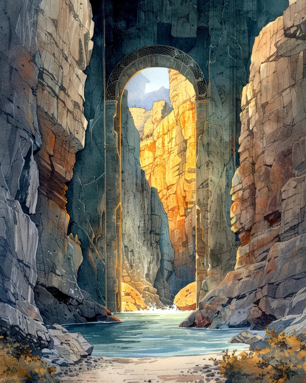 L'Arche Ancienne au Cœur du Canyon