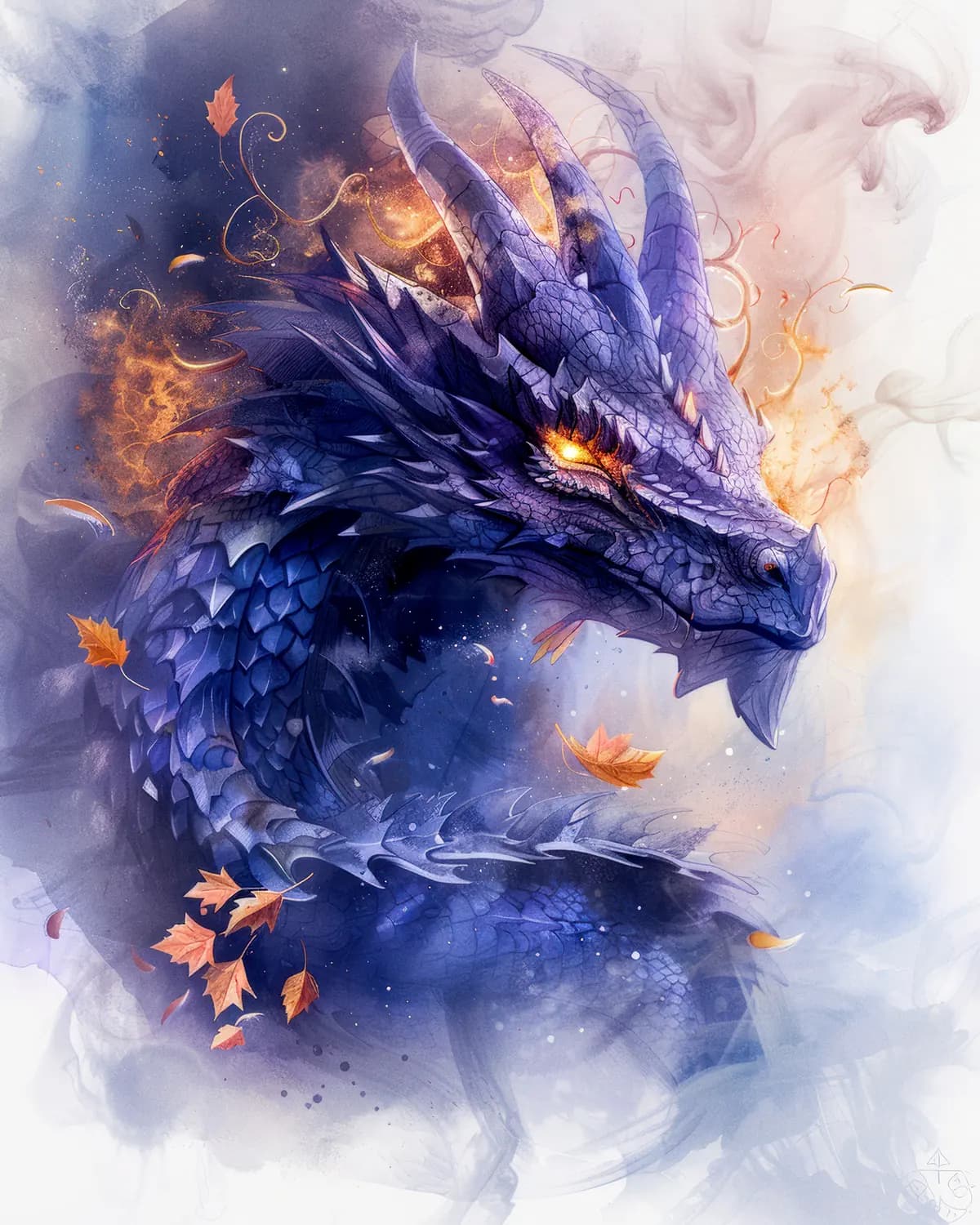 Dragon de Cristal aux Yeux de Braise