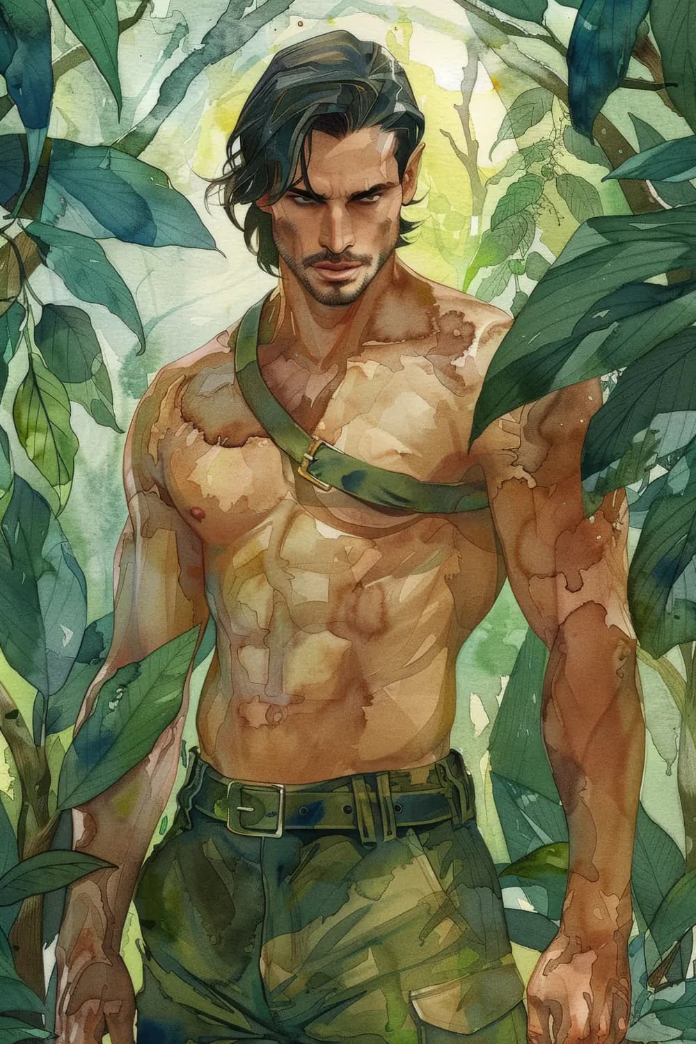 Guerrier de la Jungle aux Yeux d'Acier