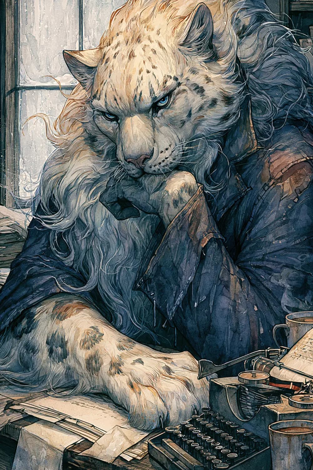 Le Léopard des Neiges Écrivain Mélancolique