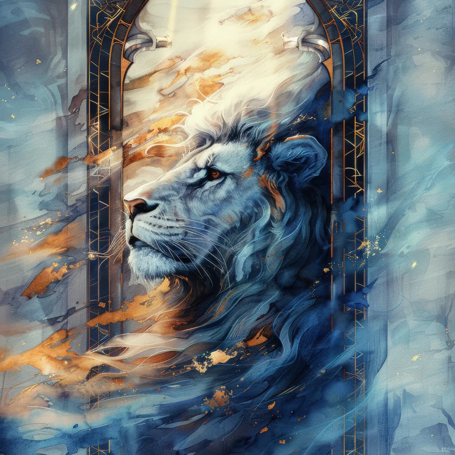 Le Lion Céleste dans l'Arche Dorée