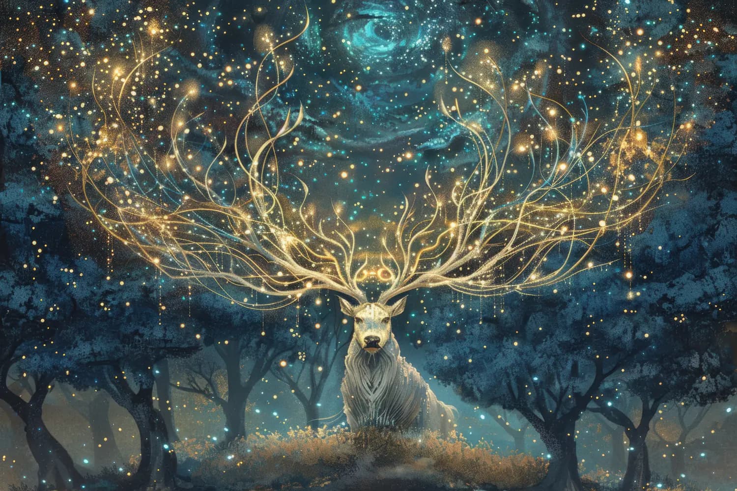 Le Cerf Céleste aux Bois de Lumière