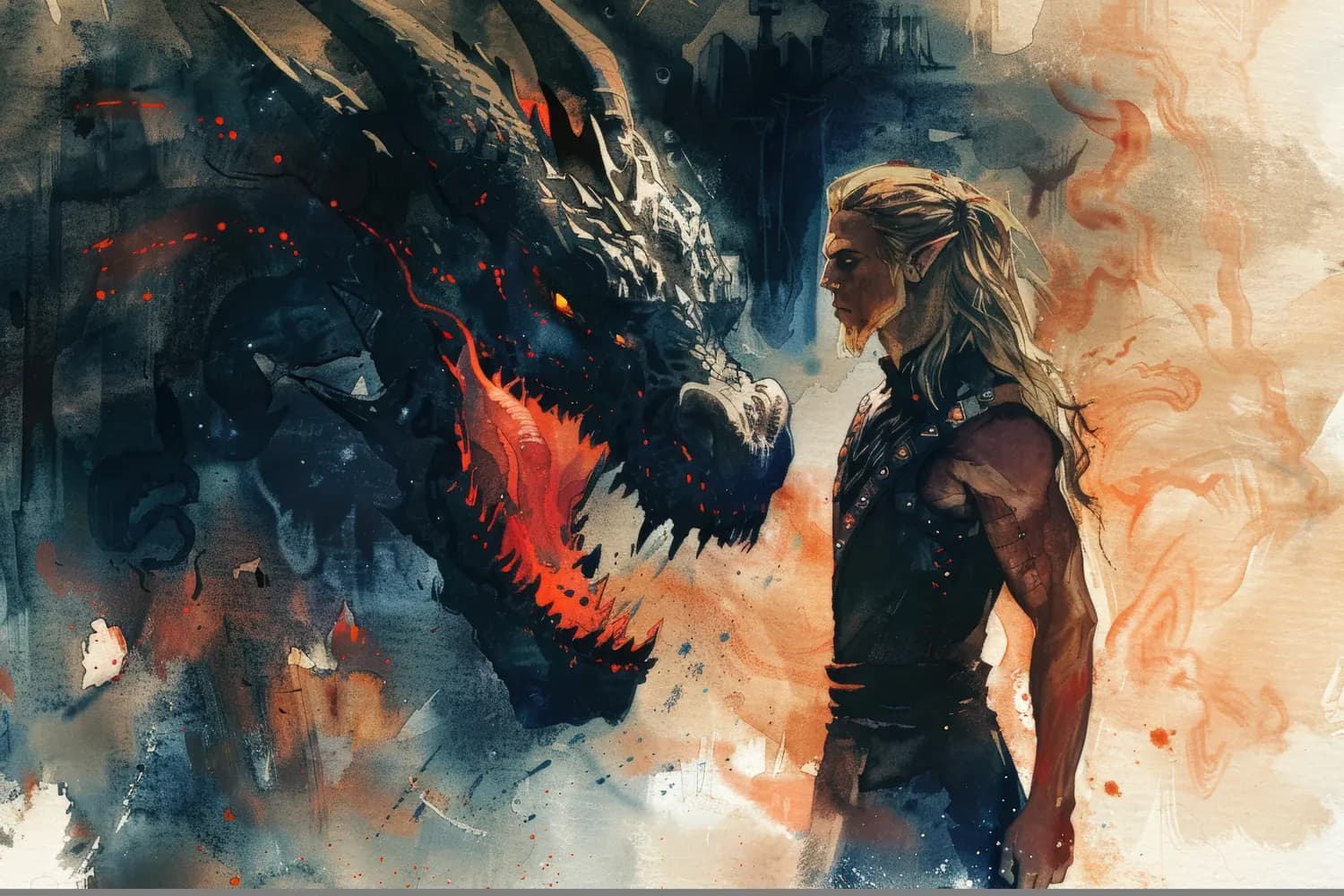 L'Elfe et le Dragon de Feu