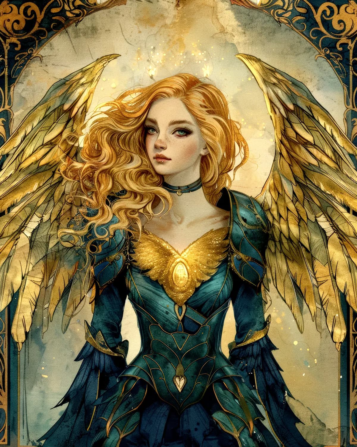L'Ange Guerrière aux Ailes Dorées