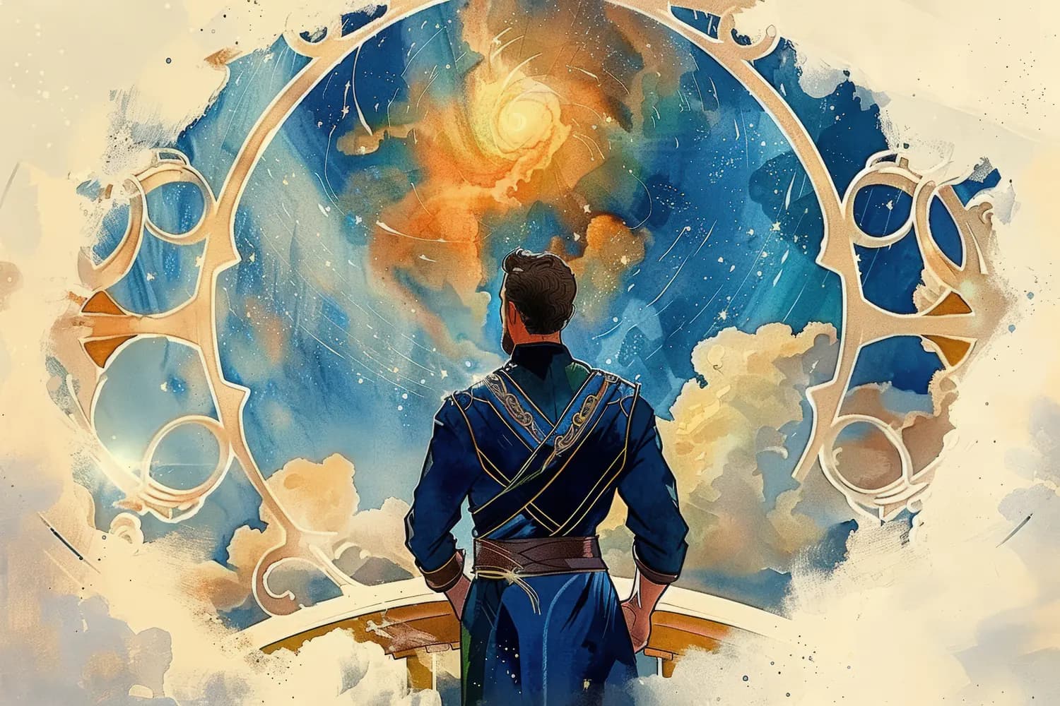 Le Gardien Face à l'Infini Céleste