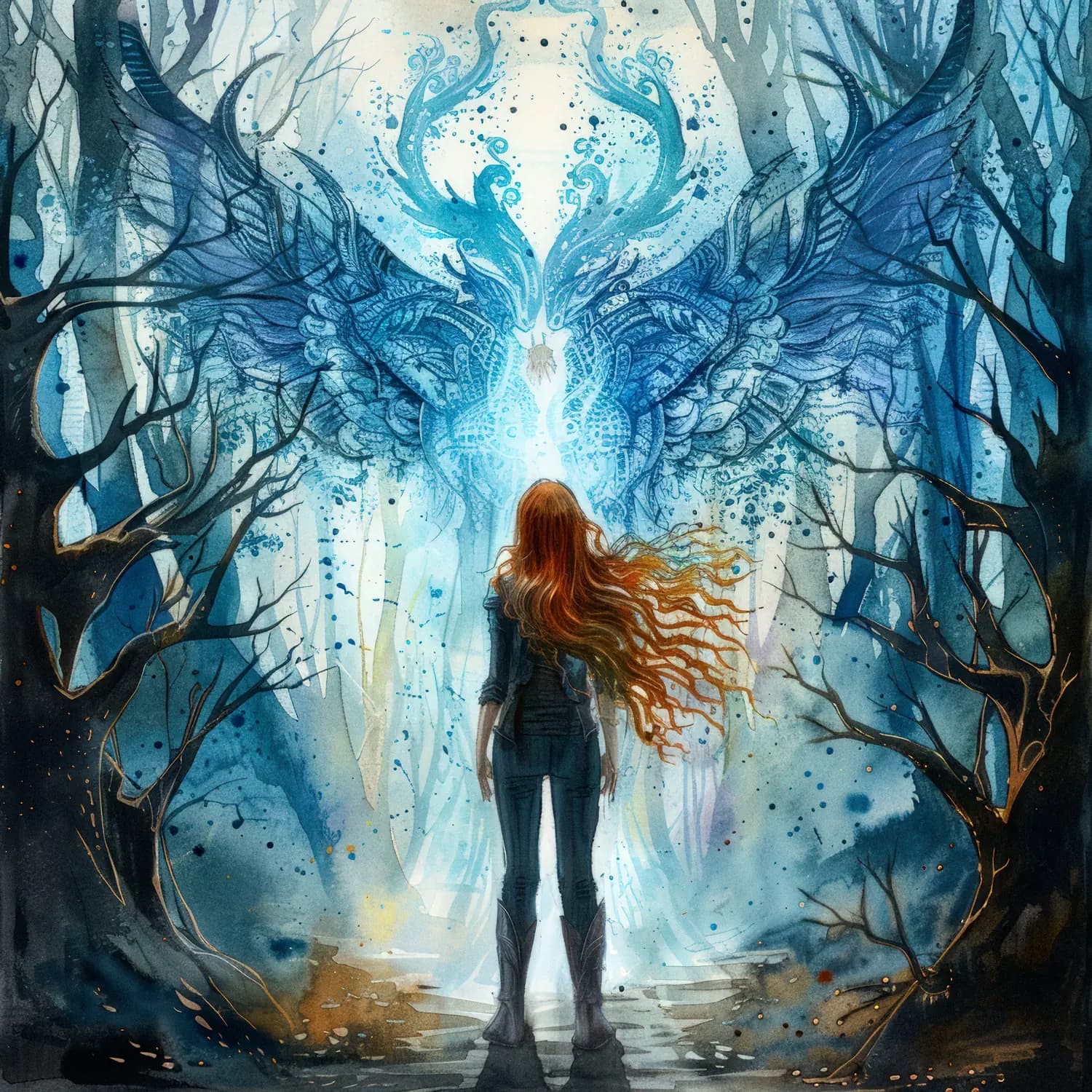 La Gardienne face à l'Esprit Dragon Ailé