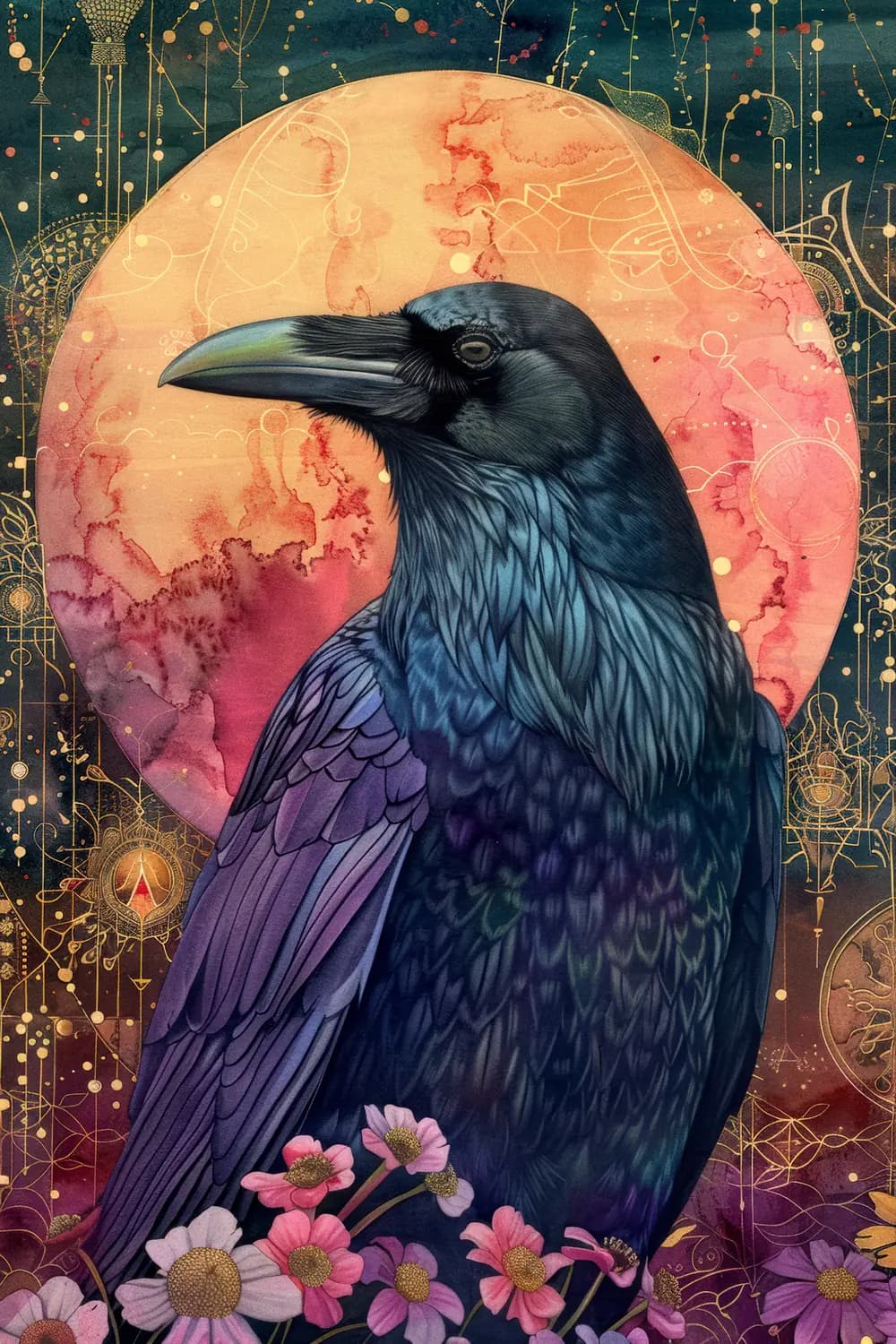Le Corbeau et la Lune Ardente