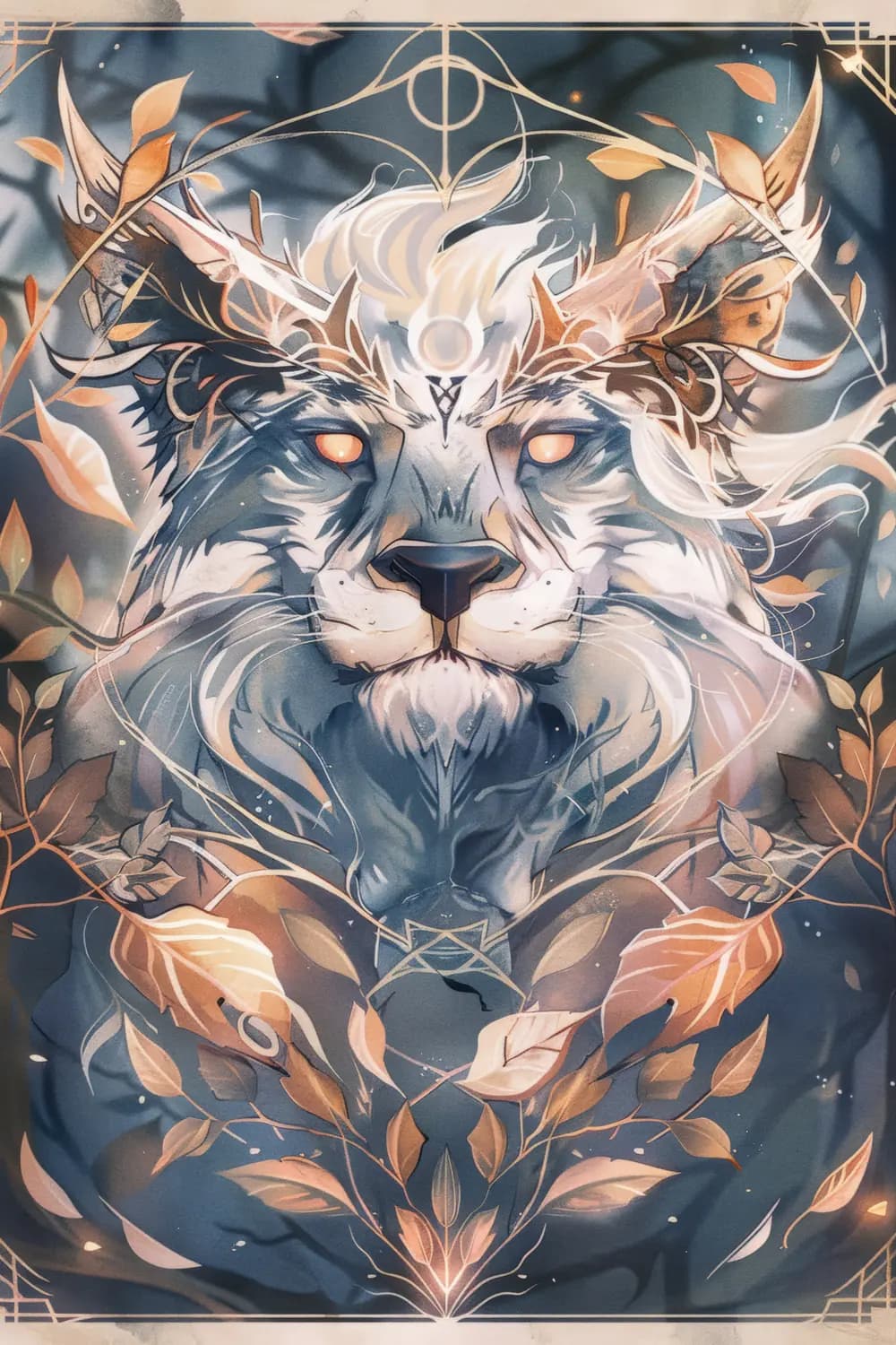 Le Lion Sacré aux Yeux de Braise