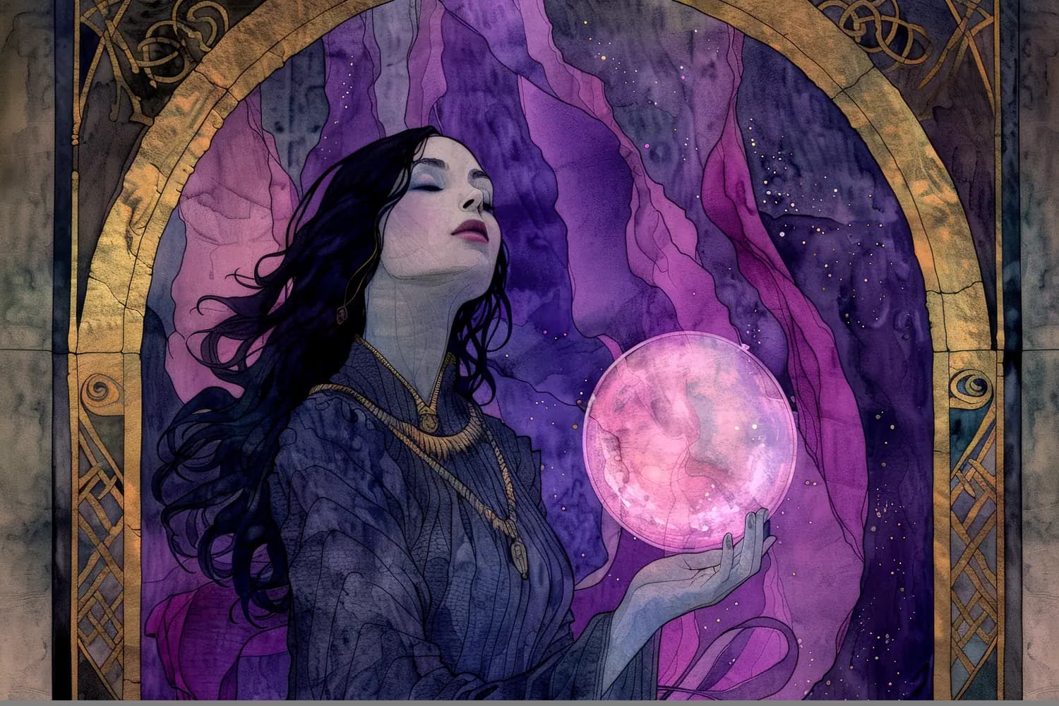 La Magicienne et la Sphère Lumineuse
