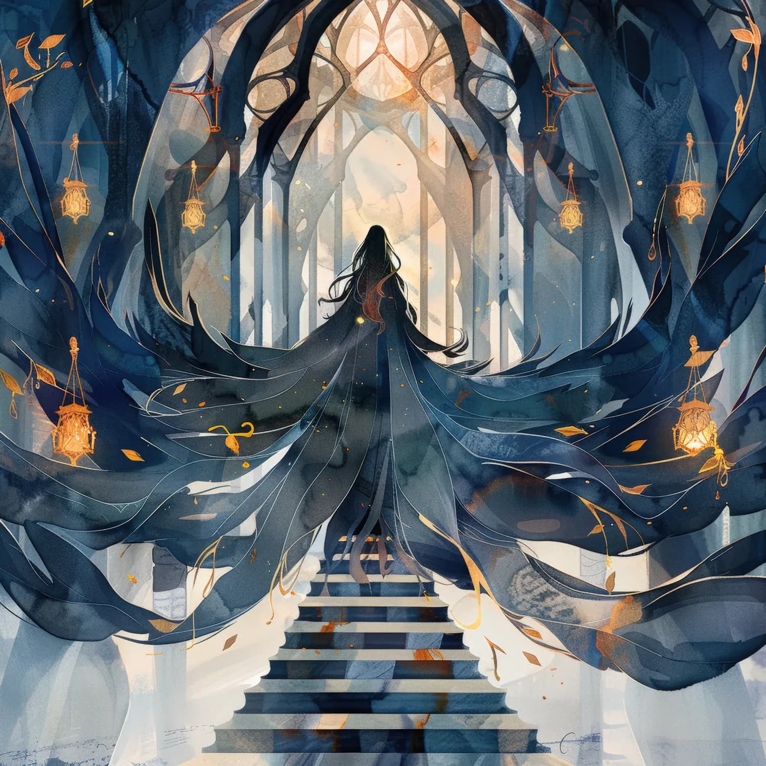 La Sorcière aux Voiles dans le Temple Enchanté