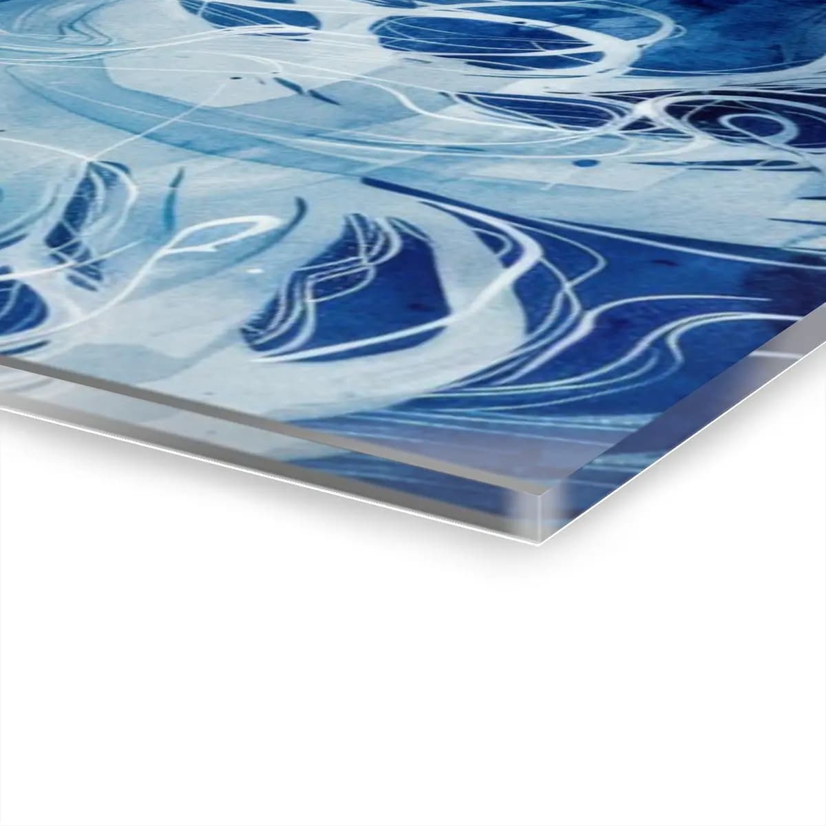 The Celestial Blue Ram and Her Guardian - Acrylic Prints (French Cleat Hanging) mockup angle 3
