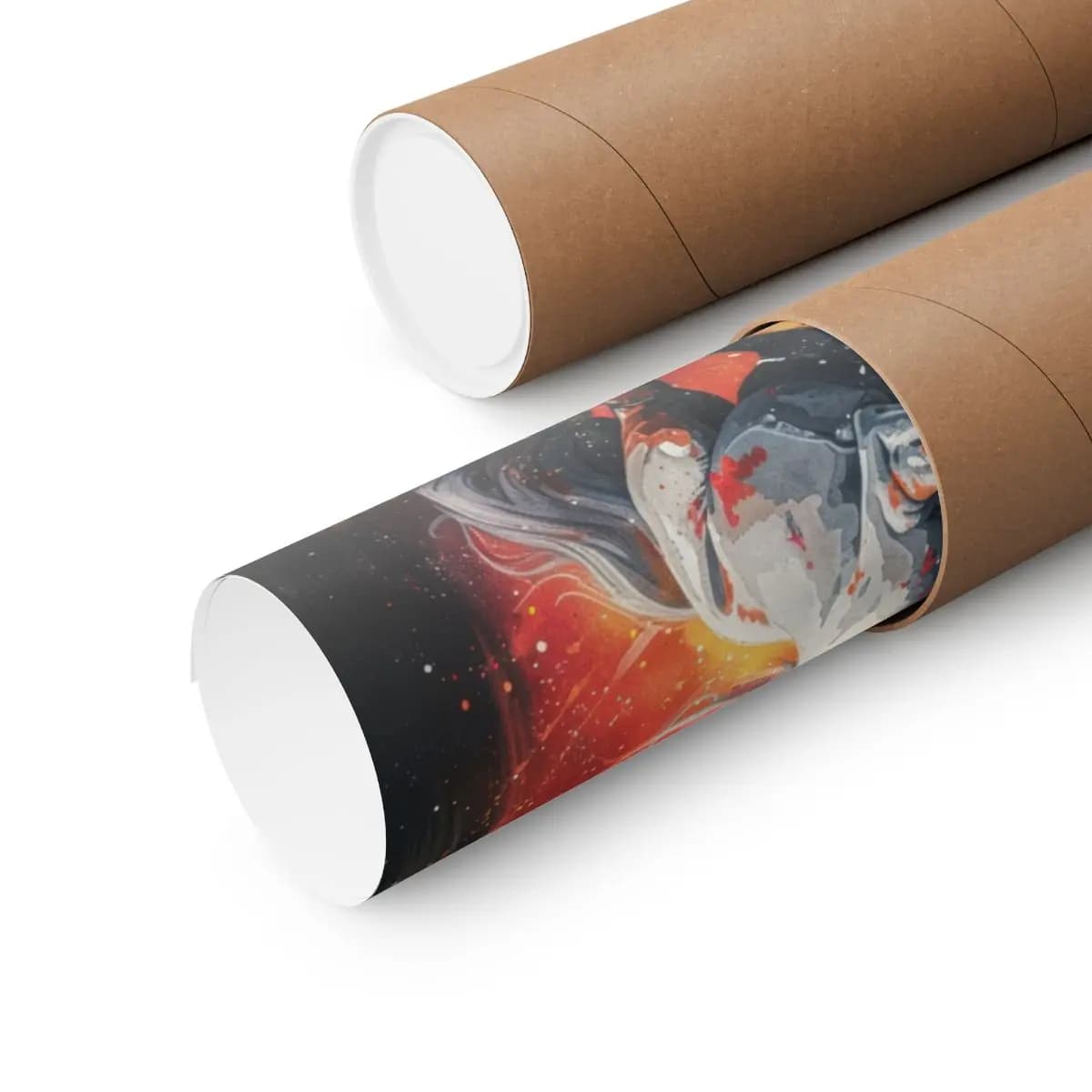 Rearing Unicorn Beneath a Blood Moon - Matte Vertical Posters mockup angle 3