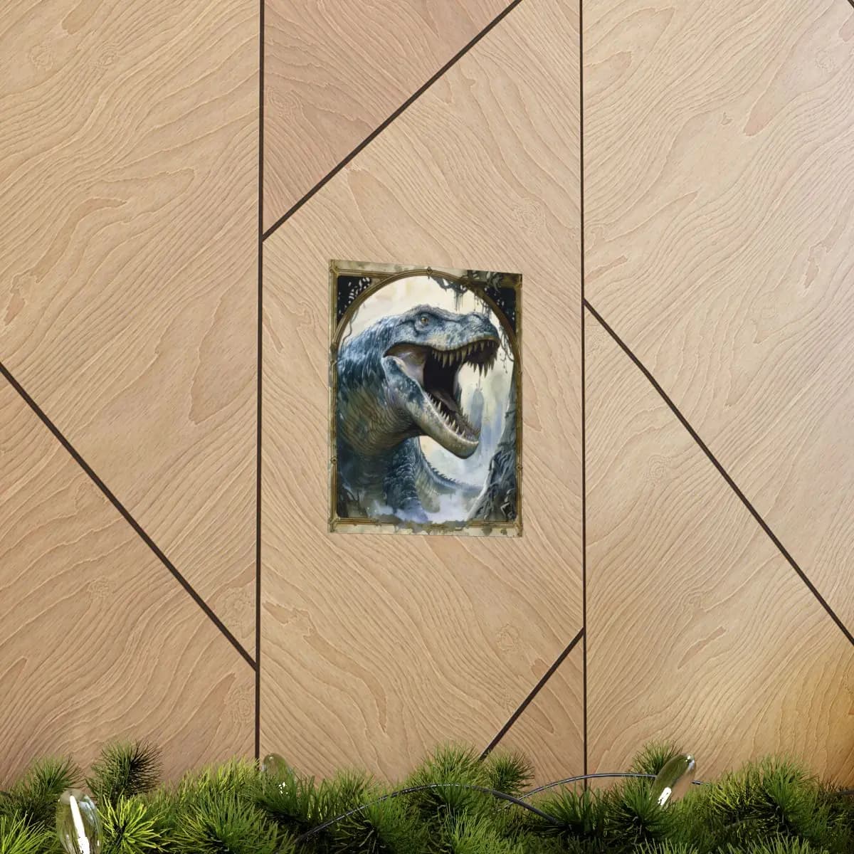 The Ancient Predator's Open Maw - Matte Vertical Posters mockup angle 5