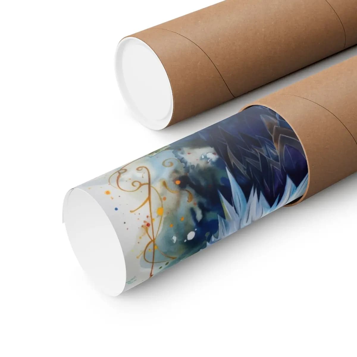 Majestic Bald Eagle Among Autumn Maple Leaves - Matte Vertical Posters mockup angle 3