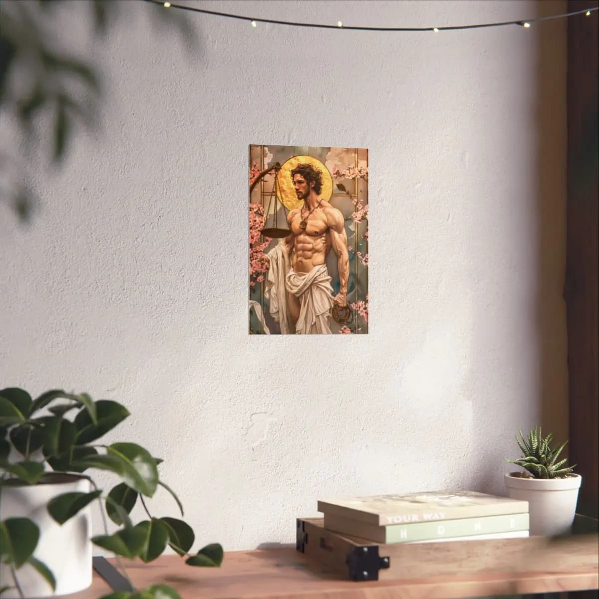 The Golden Scale of the Solar God - Matte Vertical Posters mockup angle 6