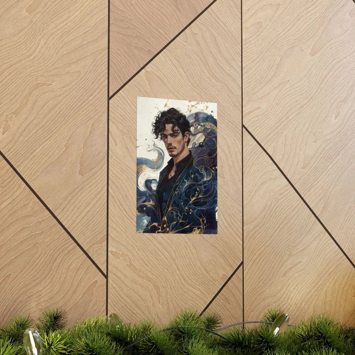 Lord of Golden Ink and Dark Tides - Matte Vertical Posters mockup angle 5