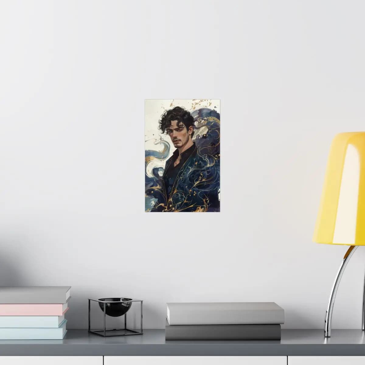 Lord of Golden Ink and Dark Tides - Matte Vertical Posters mockup angle 8