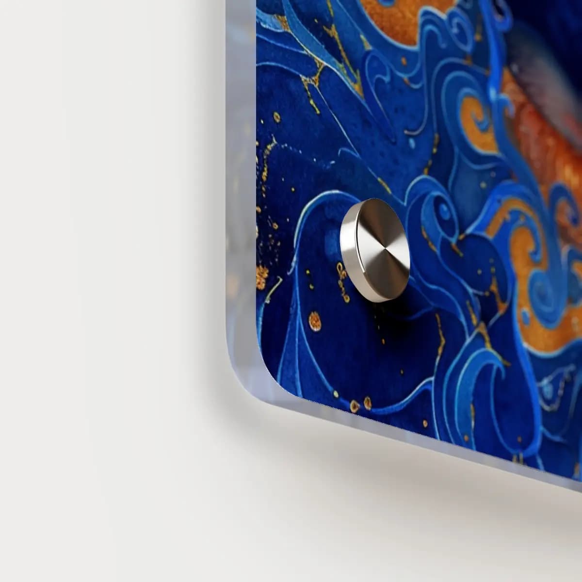 The Mouth and the Ocean Within - Acrylic Wall Art Panels mockup angle 5