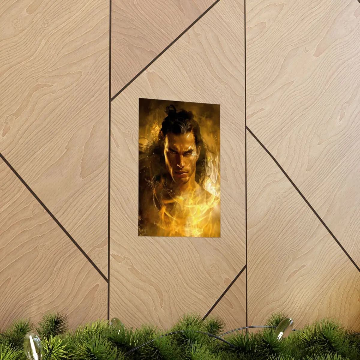 The Lord of Golden Flames - Matte Vertical Posters mockup angle 5