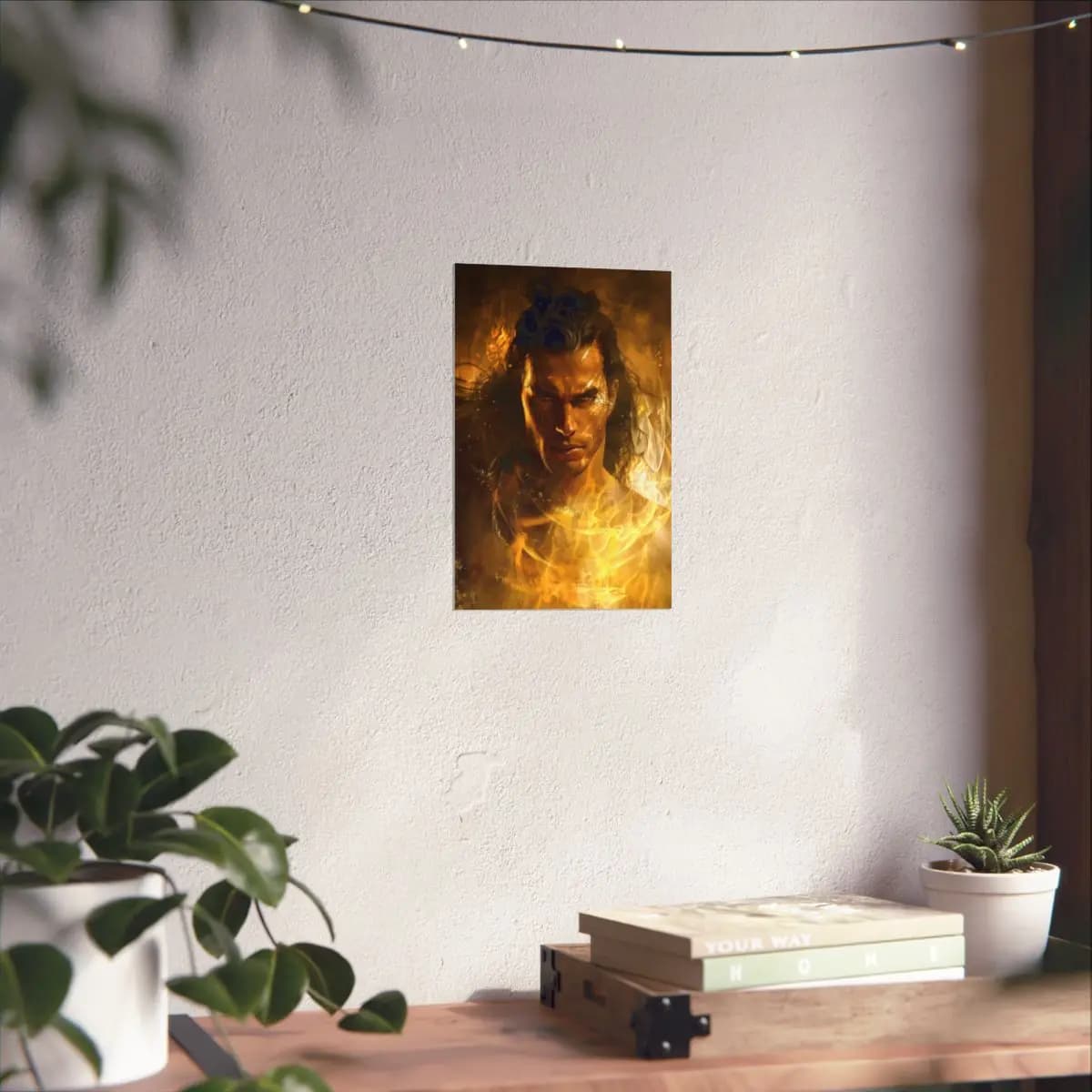 The Lord of Golden Flames - Matte Vertical Posters mockup angle 6