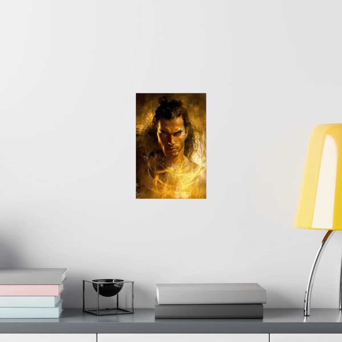 The Lord of Golden Flames - Matte Vertical Posters mockup angle 8