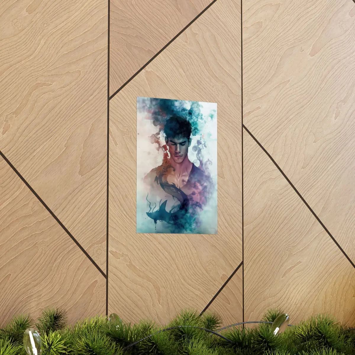 Guardian of Smoke and the Dragon - Matte Vertical Posters mockup angle 5