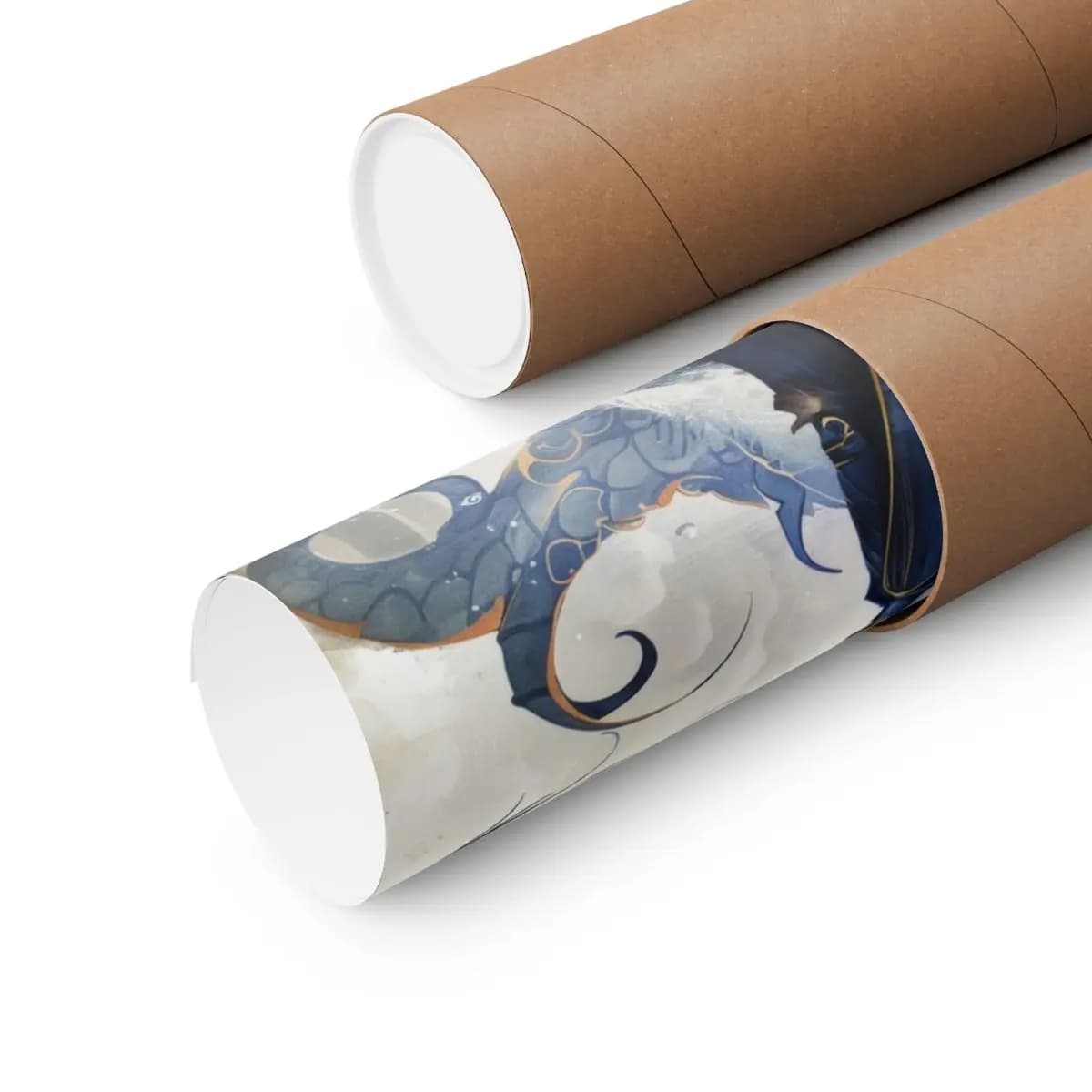 The Sea Lord and the Celestial Dragon - Matte Vertical Posters mockup angle 3