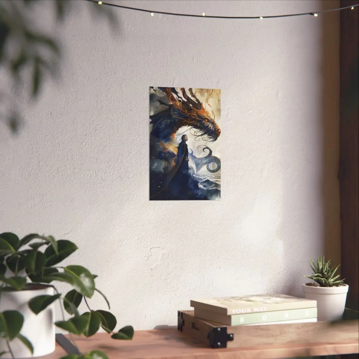 The Sea Lord and the Celestial Dragon - Matte Vertical Posters mockup angle 6