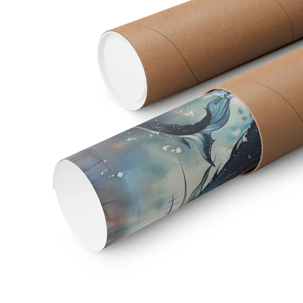 Serpentine Dragon of Fire and Water - Matte Vertical Posters mockup angle 3