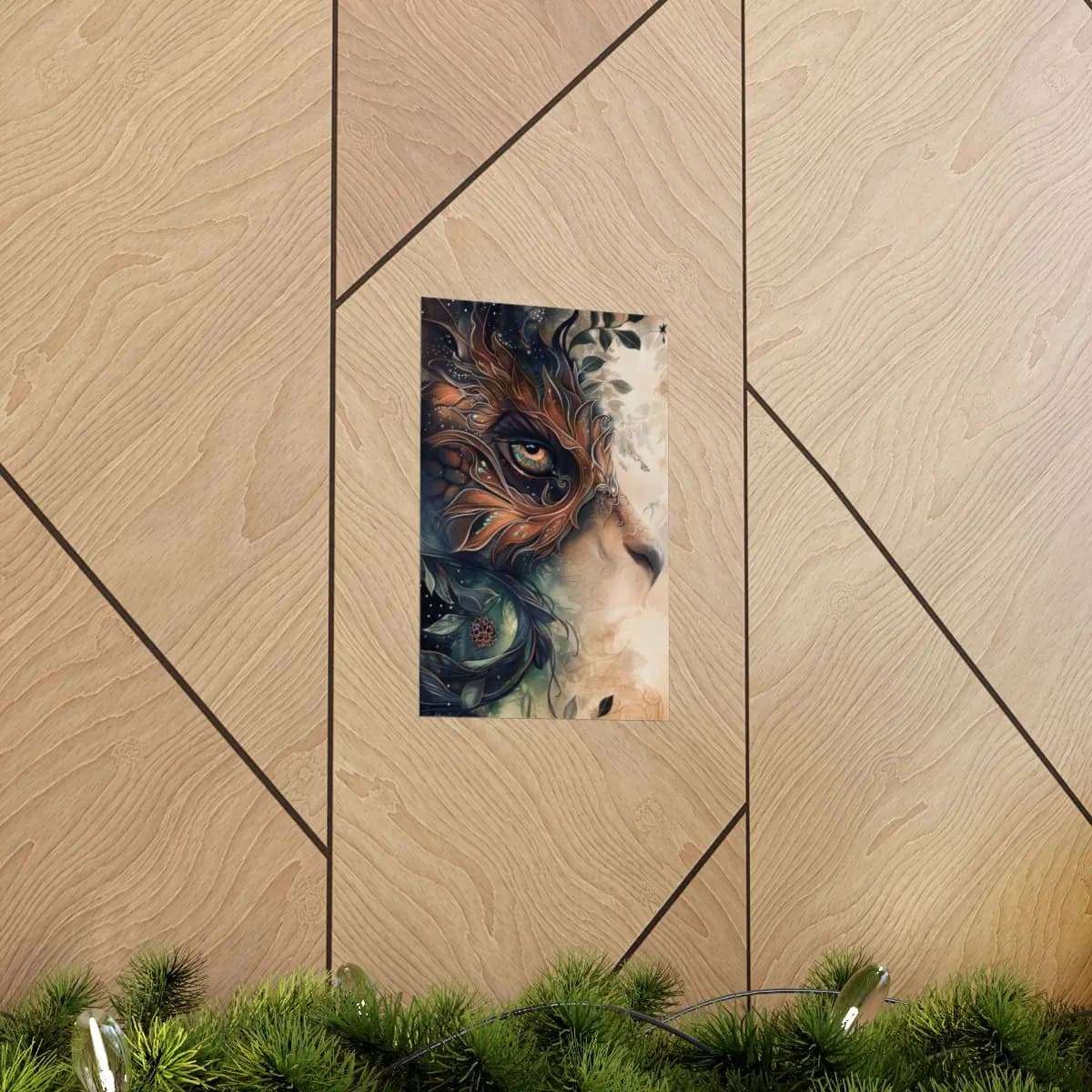 The Eye of the Verdant Beast - Matte Vertical Posters mockup angle 5