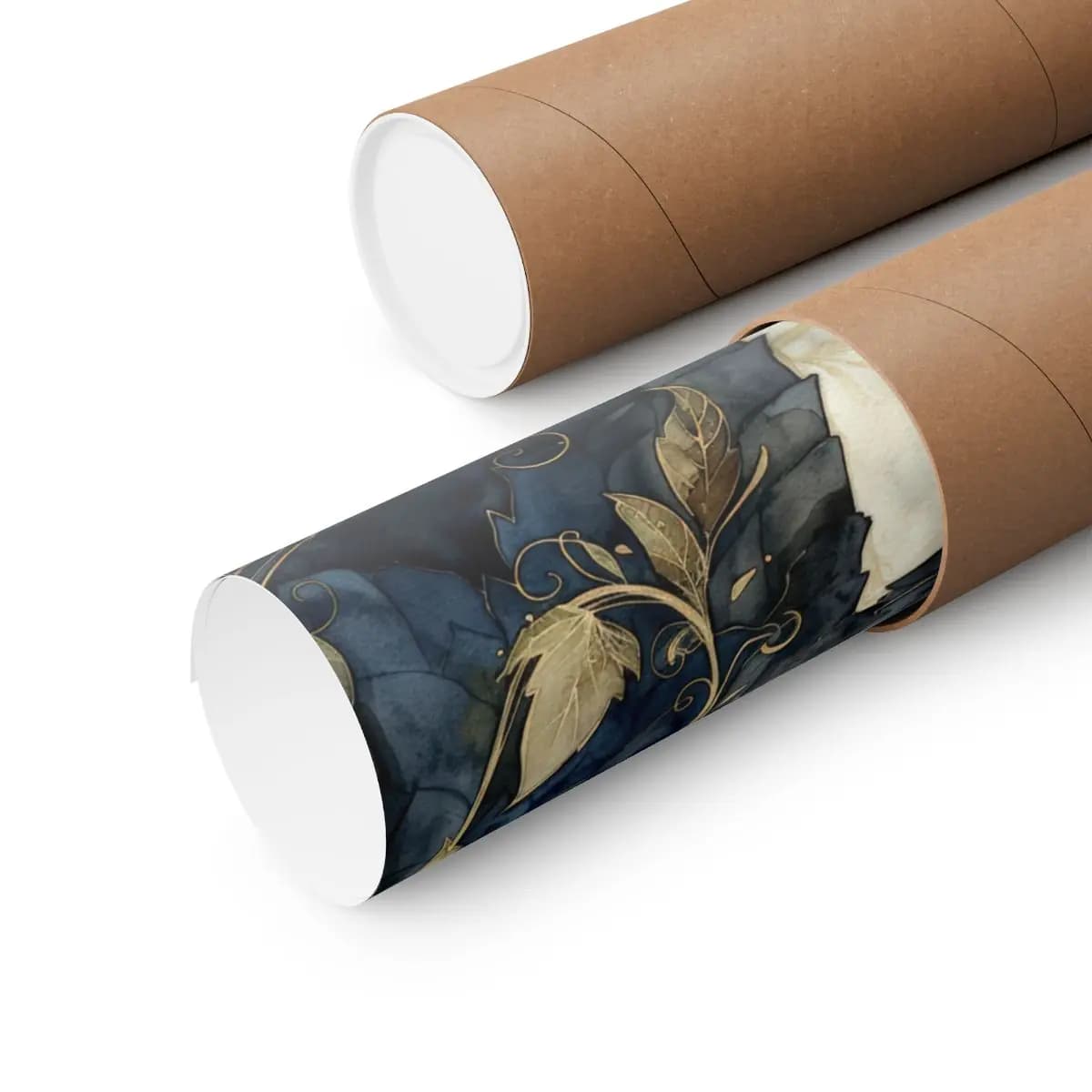 Ancient Dragon of Golden Night Scales - Matte Vertical Posters mockup angle 3