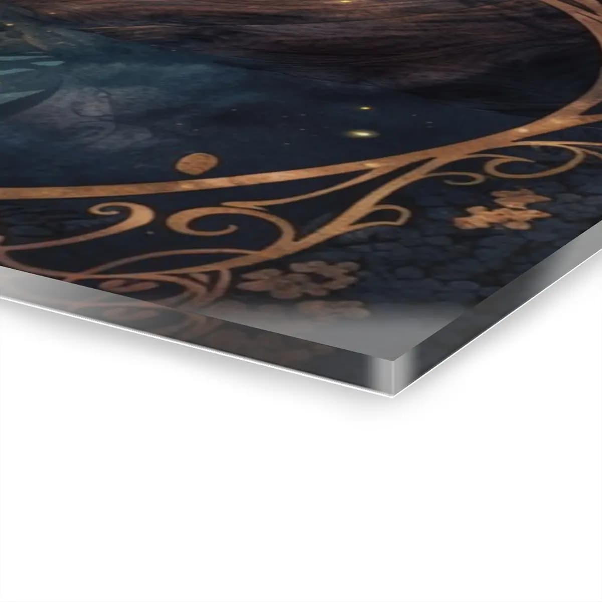 Enchanted Vessel on the River of Lanterns - Acrylic Prints (French Cleat Hanging) mockup angle 3