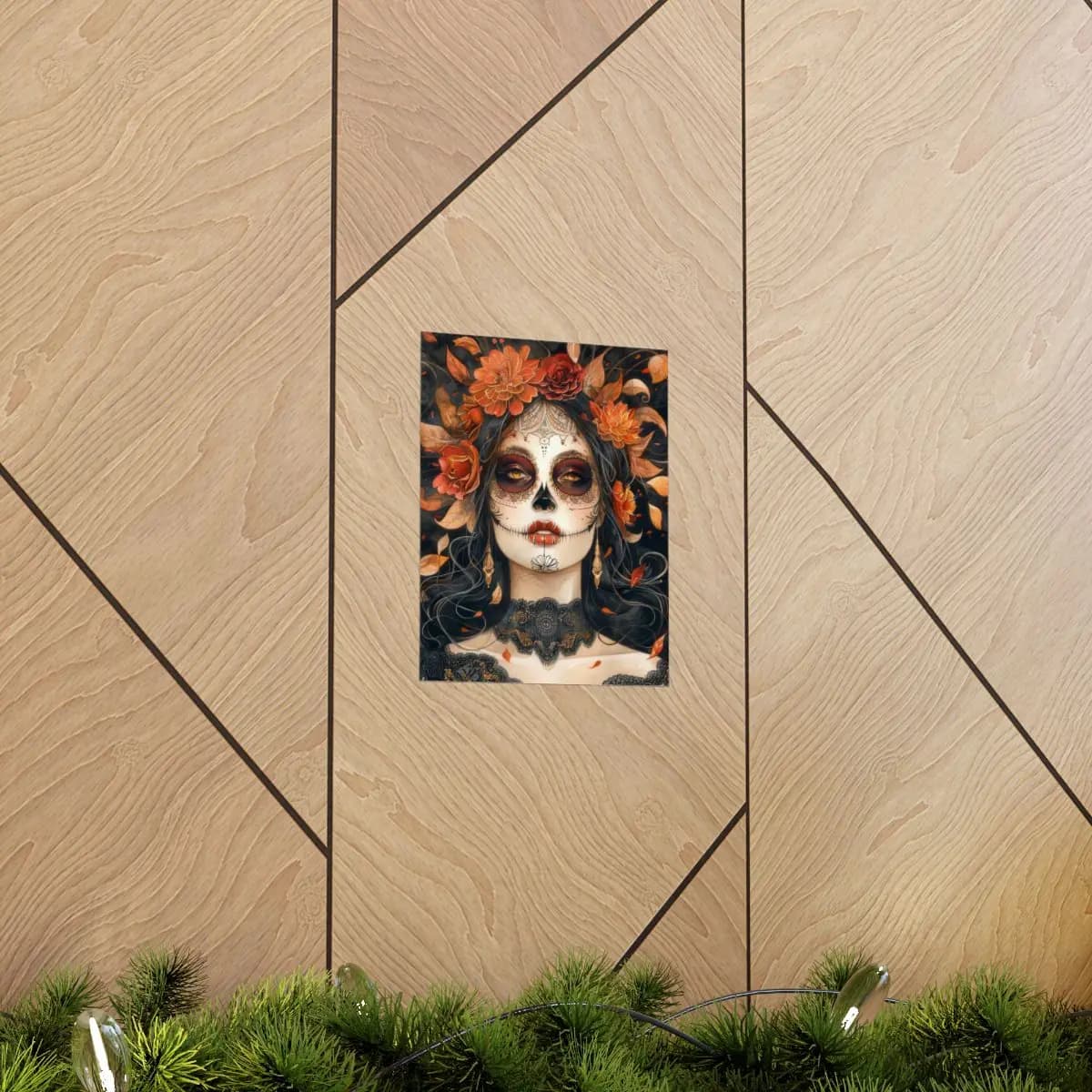 Autumn Flame Queen of the Dead - Matte Vertical Posters mockup angle 5