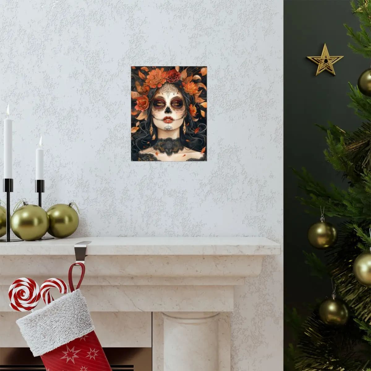 Autumn Flame Queen of the Dead - Matte Vertical Posters mockup angle 7