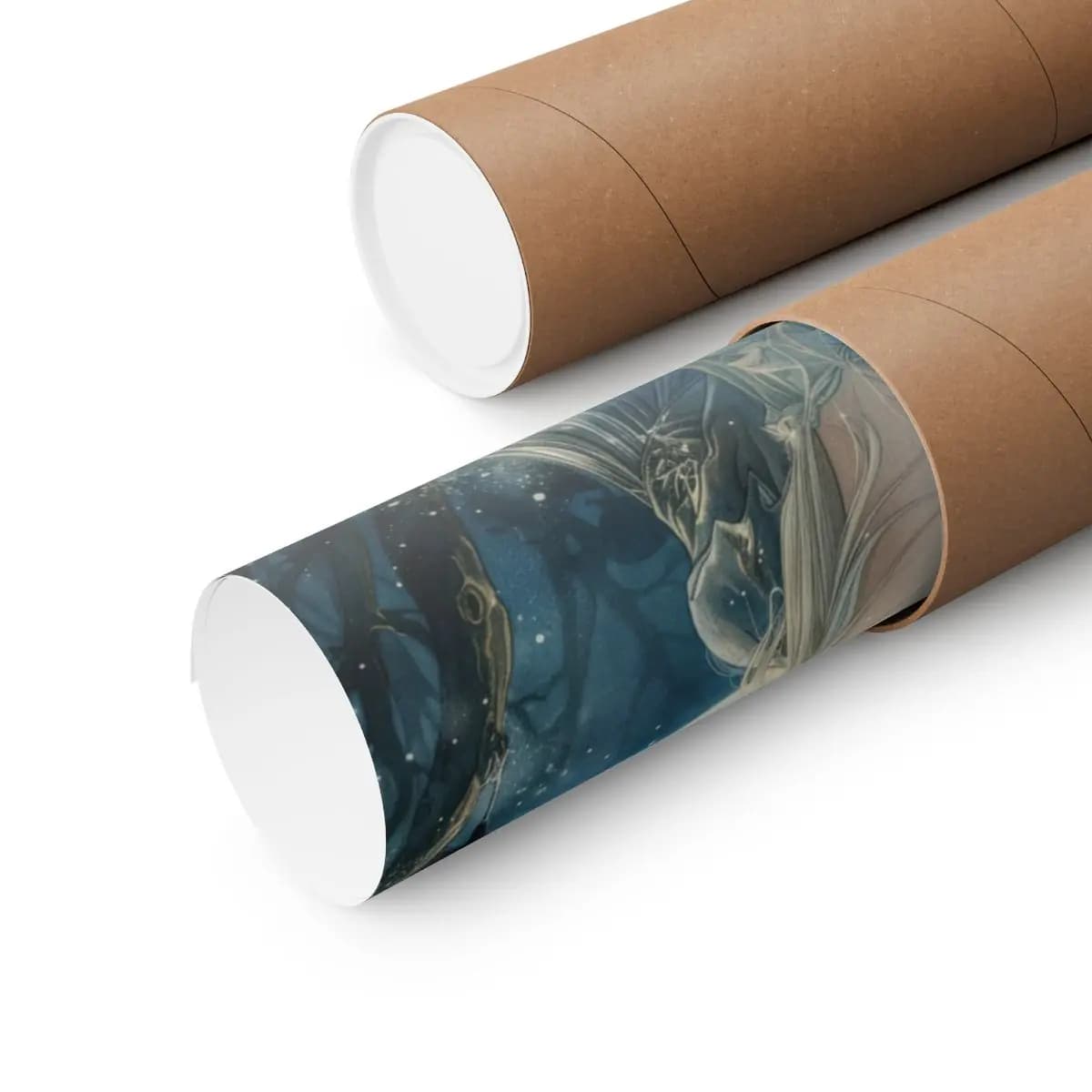The Moon Queen and the Night Raven - Matte Vertical Posters mockup angle 3