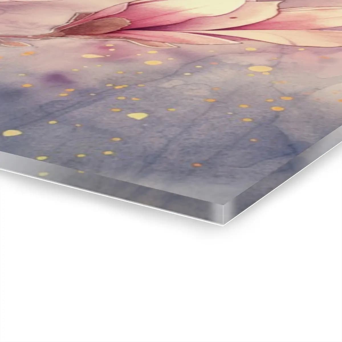 Magnolia Blossoms Against a Twilight Sky - Acrylic Prints (French Cleat Hanging) mockup angle 3