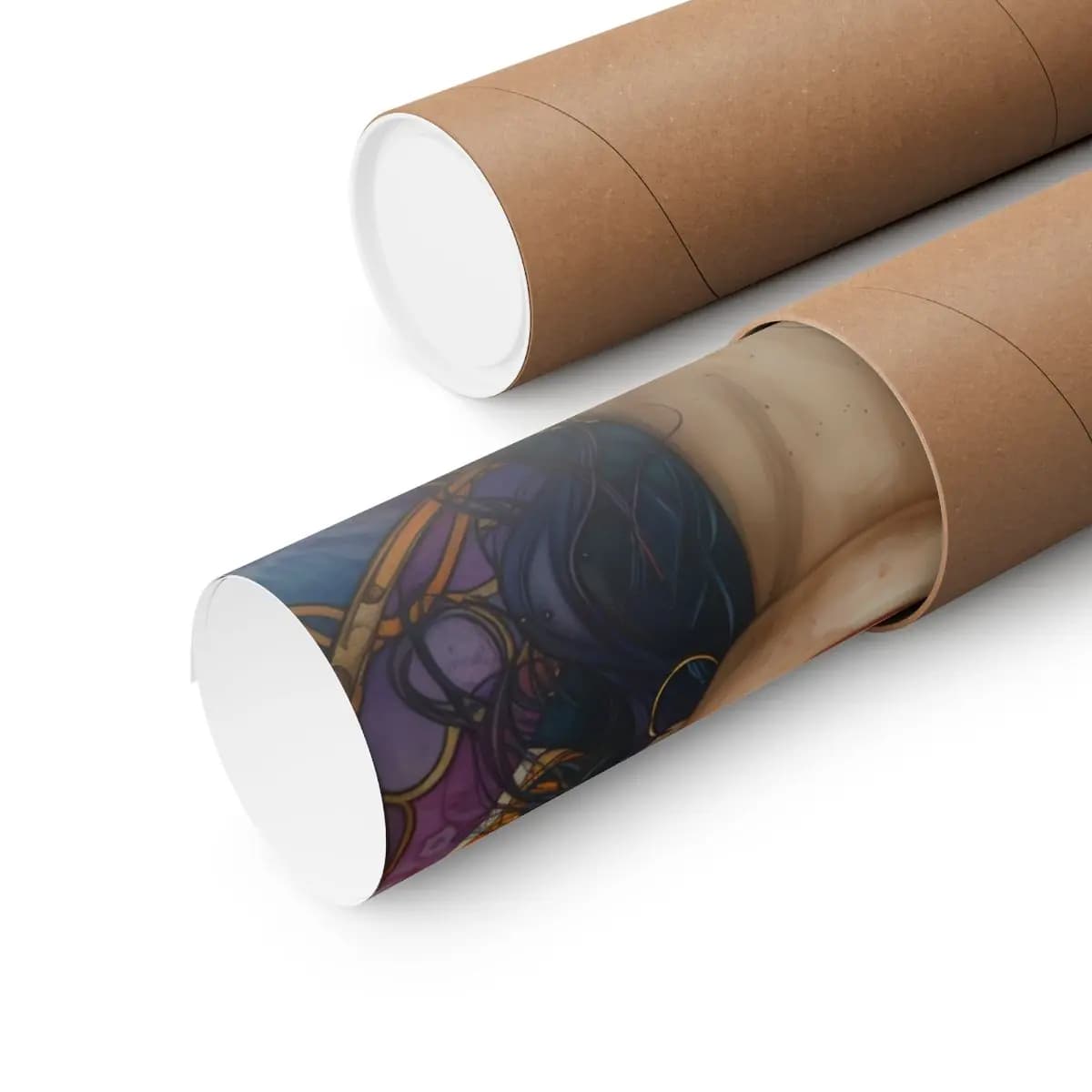 Radiant Art Nouveau Muse - Matte Vertical Posters mockup angle 3